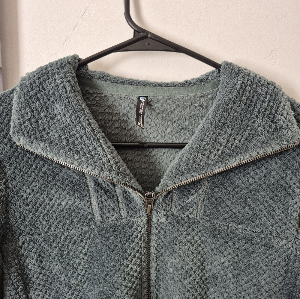 Womens collared zip-up fleece jacket - Picture 2 of 4